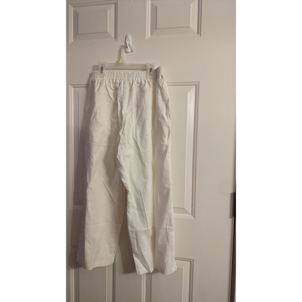 Amazhiyu Linen Cropped Pants, Medium NWT - Picture 2 of 12